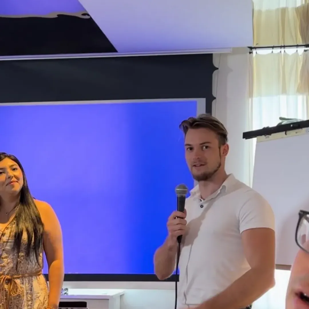 Benjamin auf der Bühne